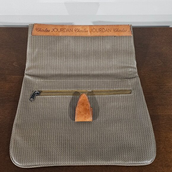 Charles Jordan Purse Beautiful green with brown leather top - Picture 6 of 6